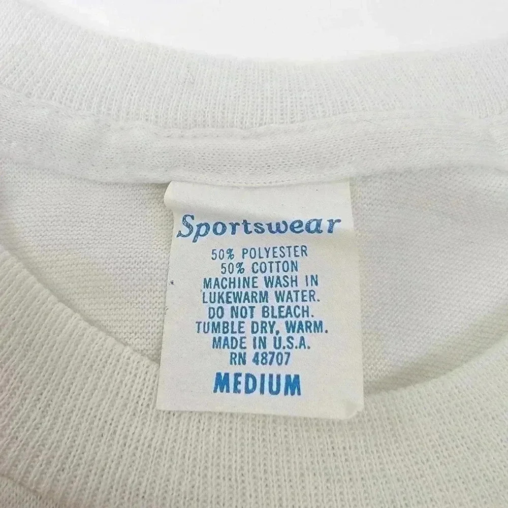 Vintage 80s Holley Equipped Single-Stitch Tee Shirt - M - Picture 4 of 5